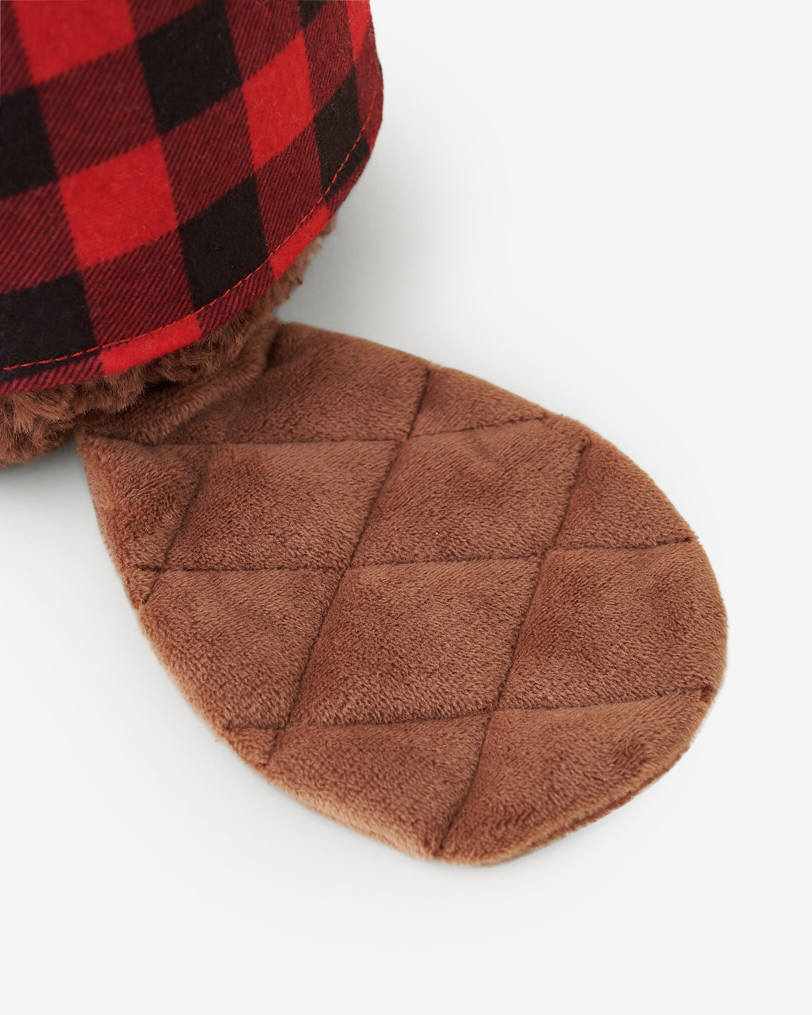 Castor en peluche à carreaux Park 