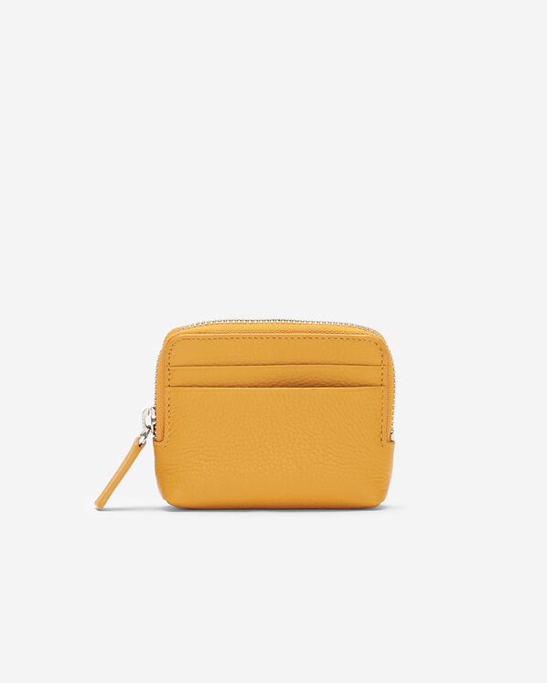 Pochette &agrave; glissi&egrave;re pour cartes en cuir Cervino