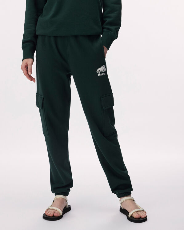 Pantalon cargo Cooper en molleton de coton bio