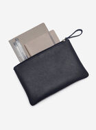 Grande pochette &agrave; glissi&egrave;re en cuir Cervino