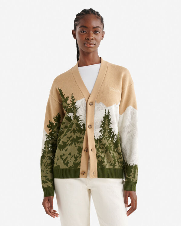 Landscape Intarsia Cardigan