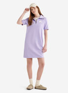 Robe &agrave; manches courtes et demi-glissi&egrave;re en jersey bouclette Cooper