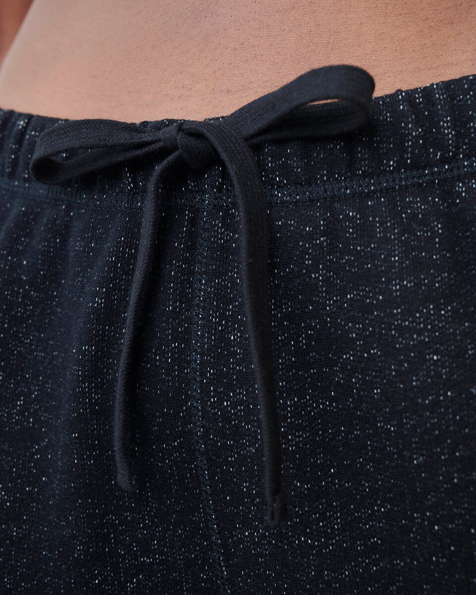 Pantalon original ajusté à cheville côtelée en molleton de coton bio