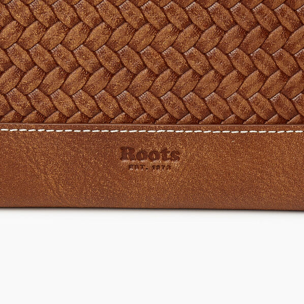 Zip Around Clutch Woven