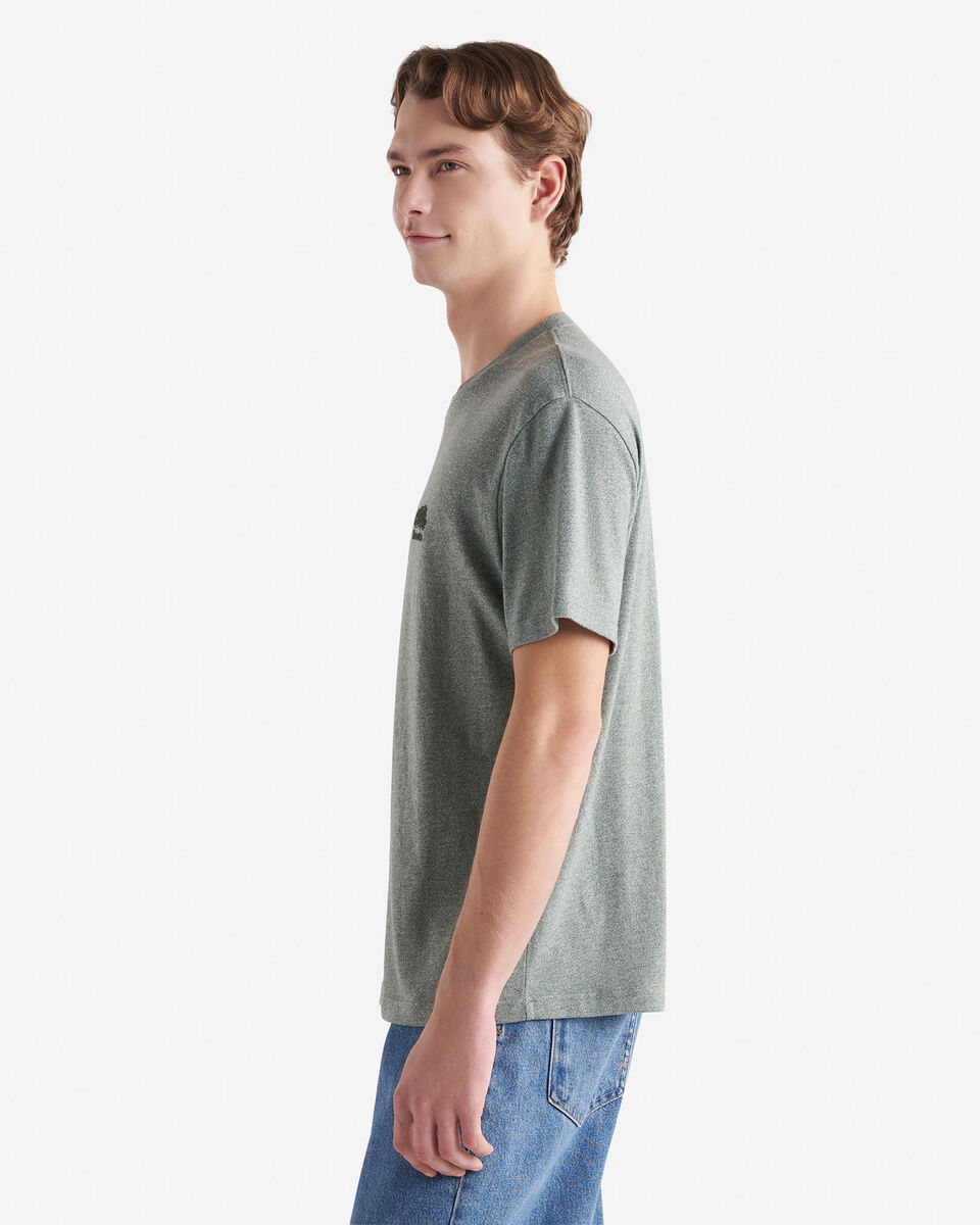 T-shirt poivré en coton bio pour hommes
