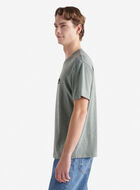 T-shirt poivré en coton bio pour hommes