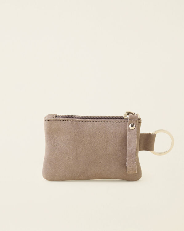 Pochette à glissière en cuir Tribe