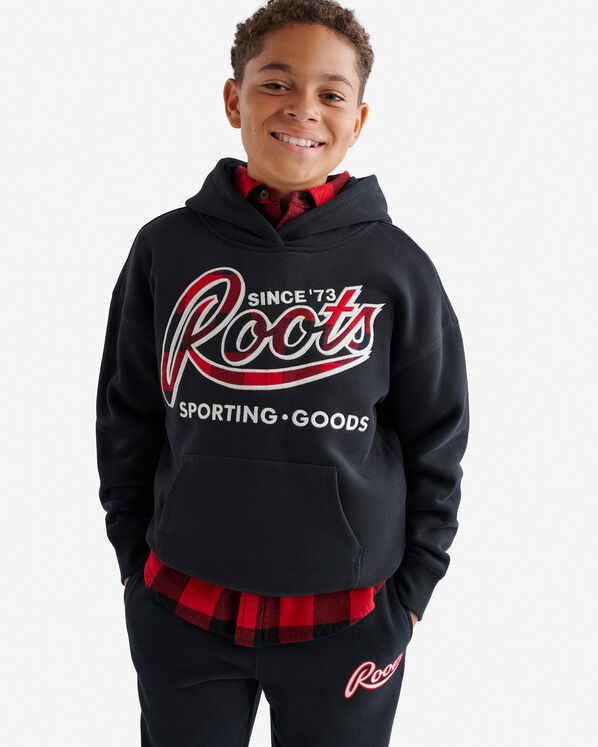 Kids Plaid Applique Hoodie