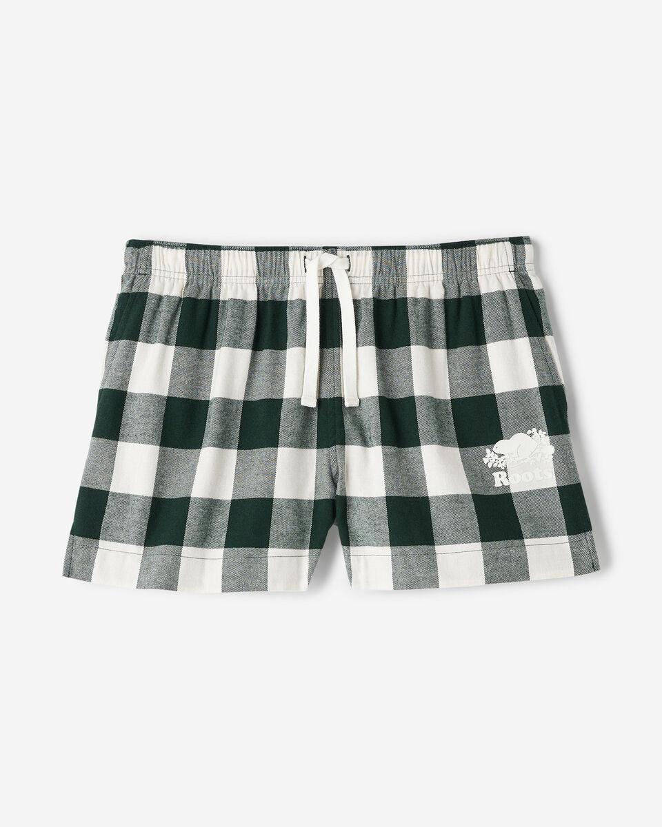 Short de pyjama &agrave; carreaux pour femme