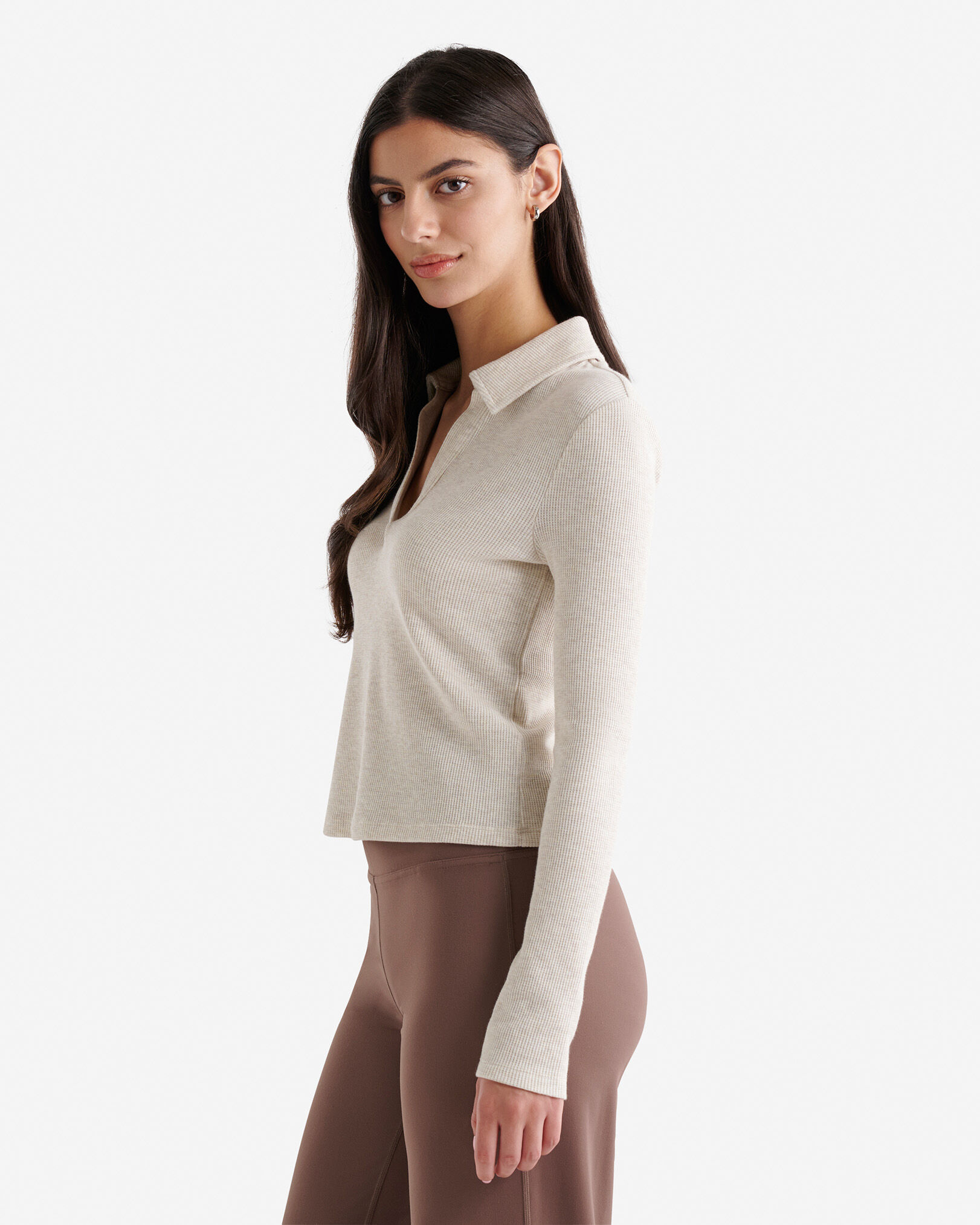 Baby Waffle Polo Top