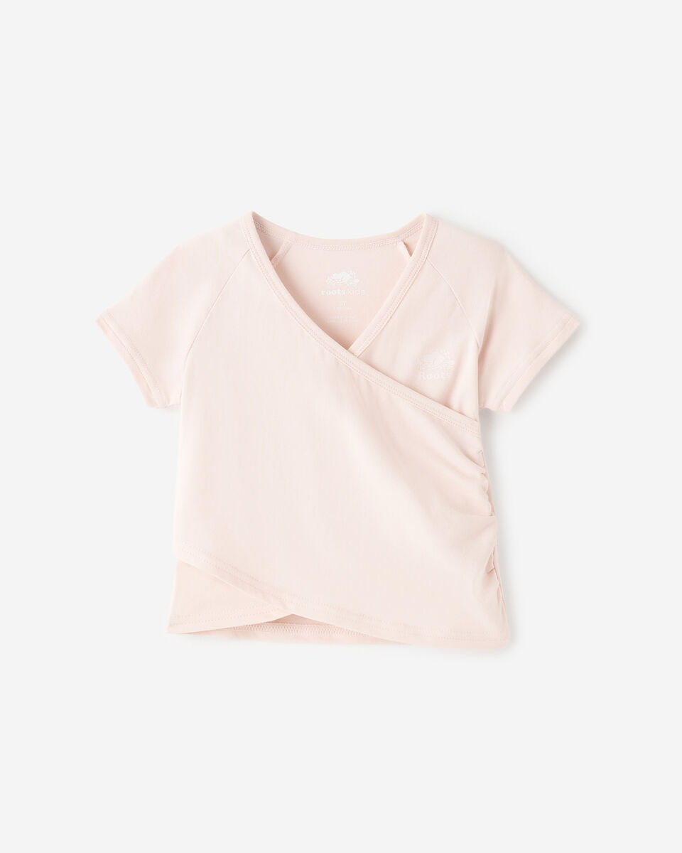 Toddler Girls Easy Stretch Wrap T-Shirt