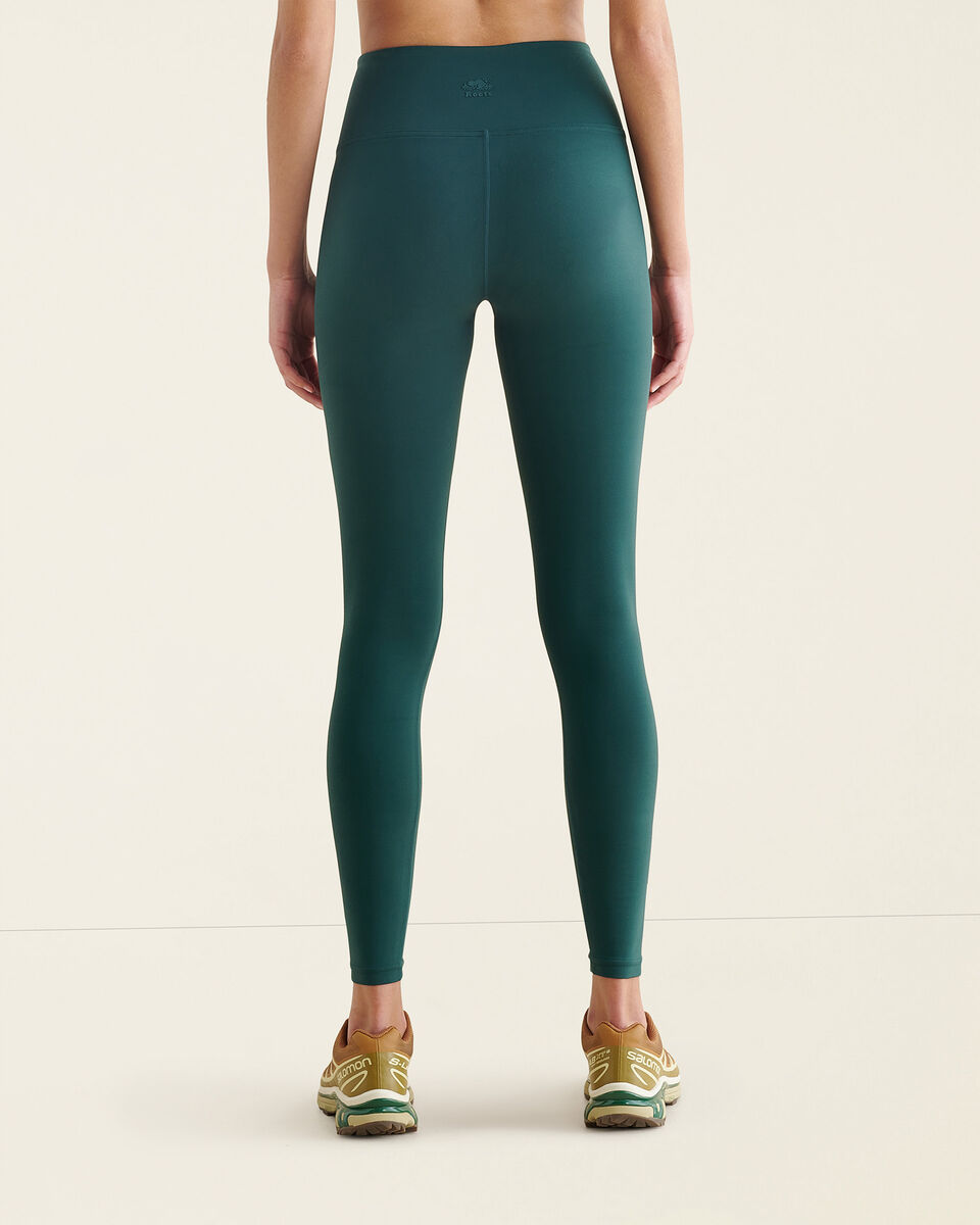 Women's Green Active Leggings - Roots