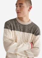 Cabin Relaxed Striped Crew Sweater