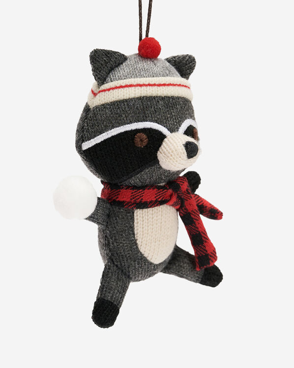 Snowball Raccoon Ornament