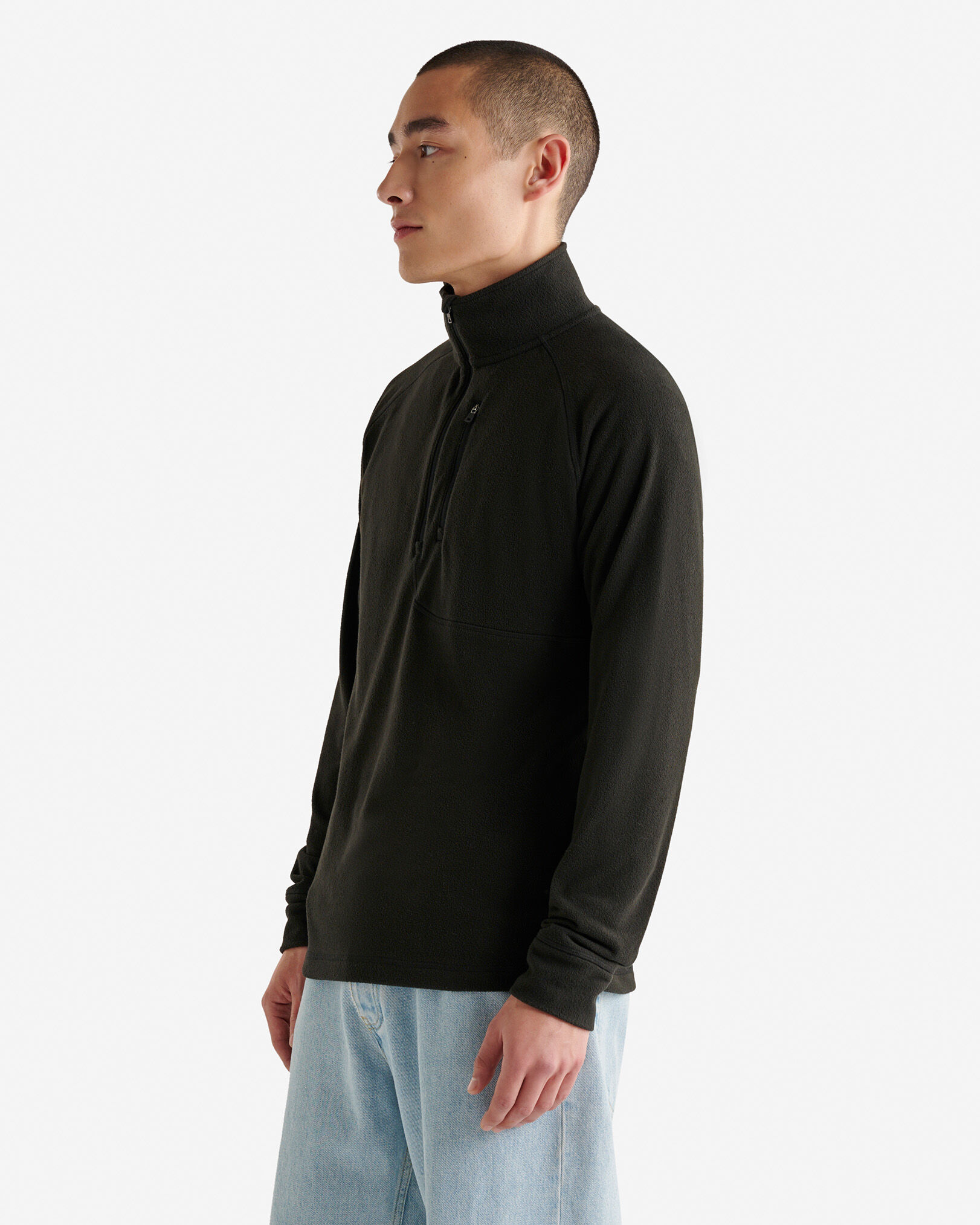 Renew Microfleece Half Zip Stein