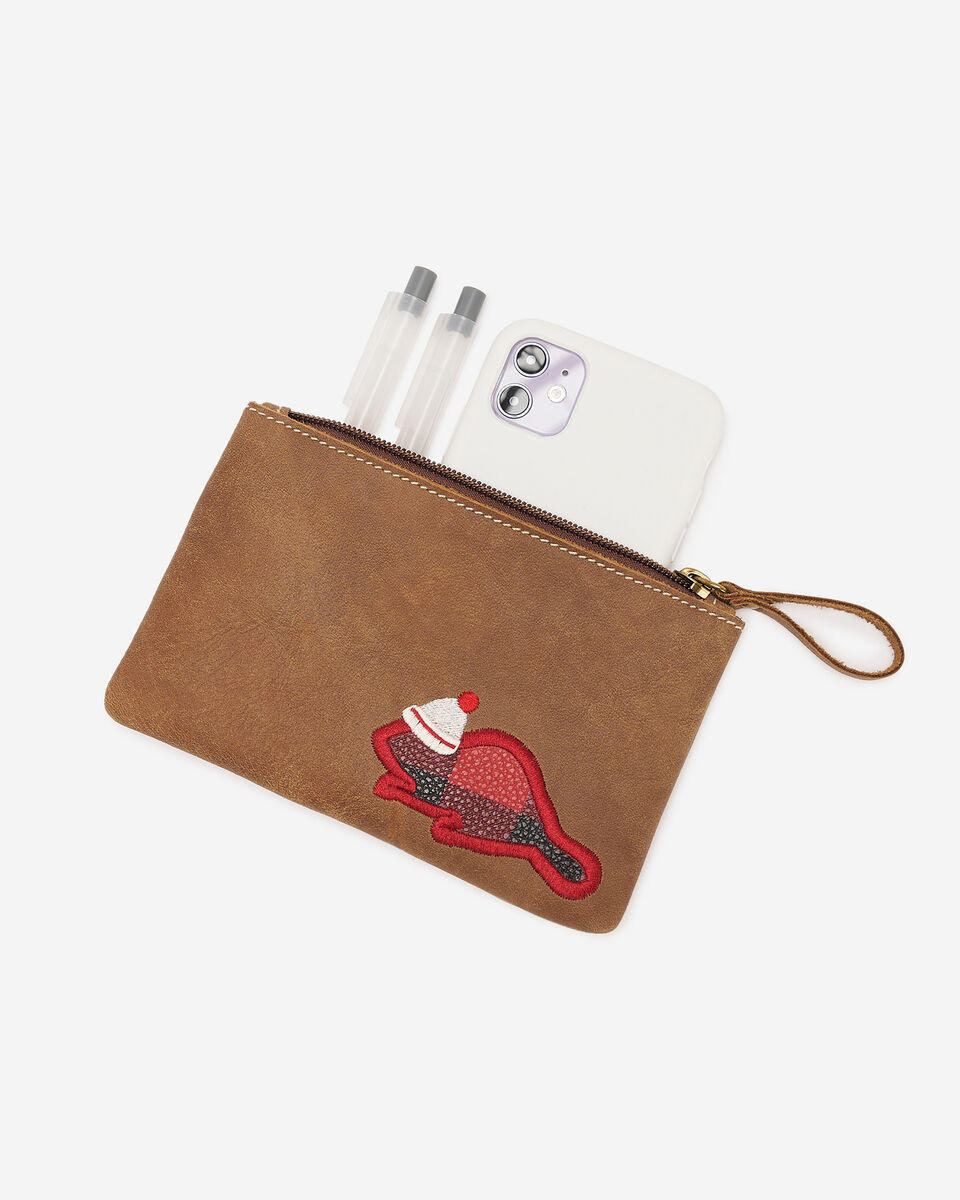 Cabin Beaver Zip Pouch Tribe