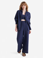 Isla Cotton Gauze Wide Leg Pant