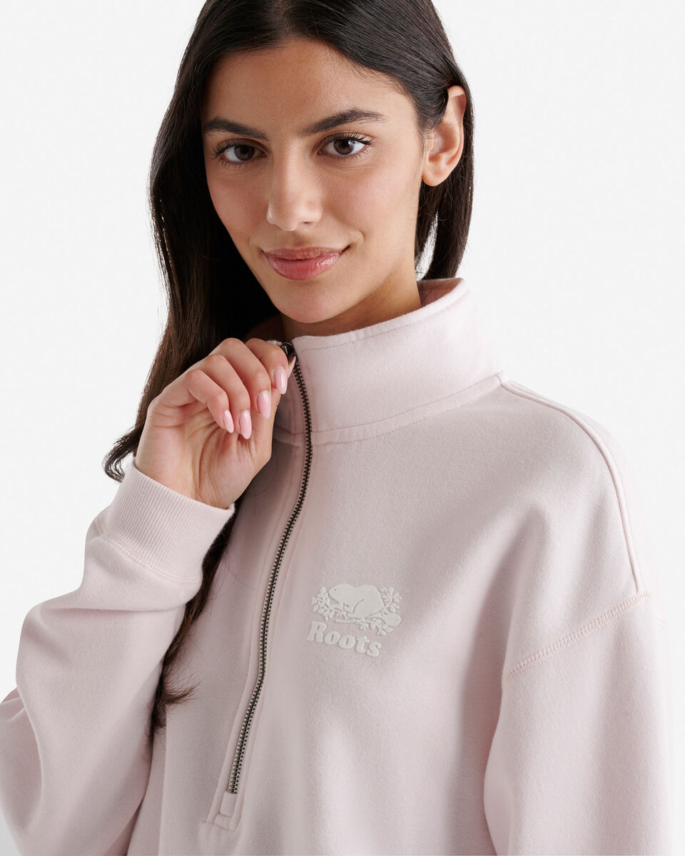 Organic Cooper Relaxed Half Zip Stein