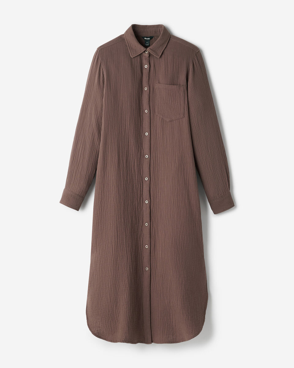 Isla Cotton Gauze Shirt Dress