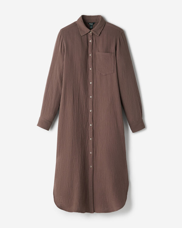 Isla Cotton Gauze Shirt Dress