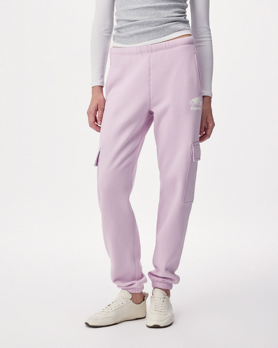 Pantalon cargo molletonn&eacute; en coton biologique Cooper