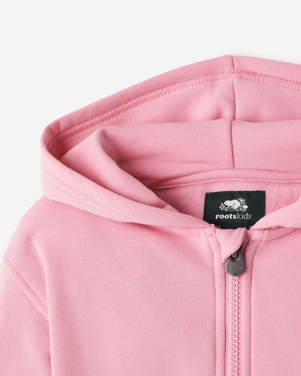 Chandail à capuchon et glissière douillet Cooper pour toutes-petites