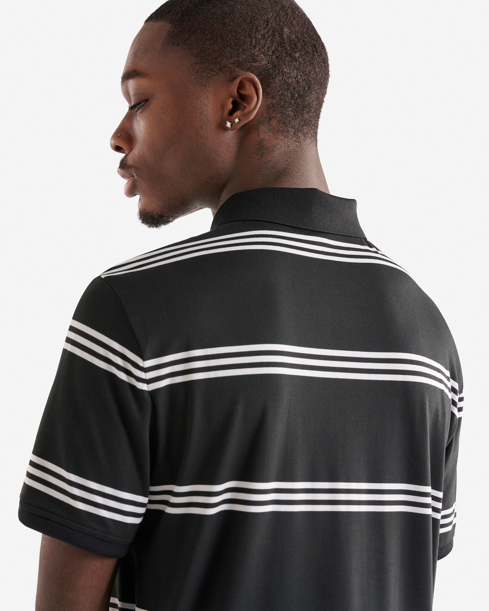 Renew Knit Striped Polo