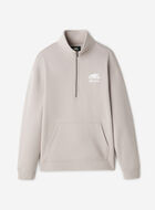 Organic Cooper Relaxed Quarter Zip Stein