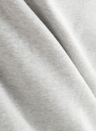 Plaid Applique Half Zip