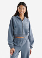 Summer Cloud Cropped Full Zip Hoodie