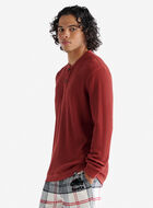 Chandail henley gaufré à manches longues 