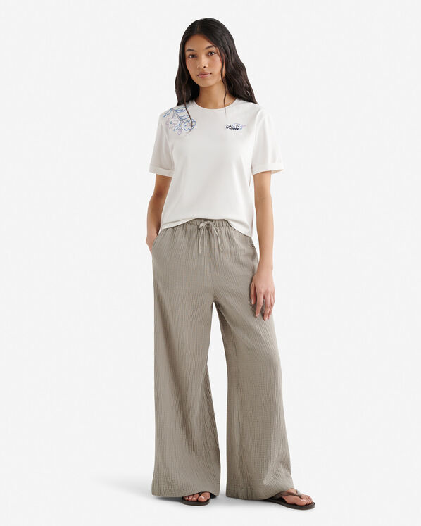 T-shirt motif floral Roots pour femme