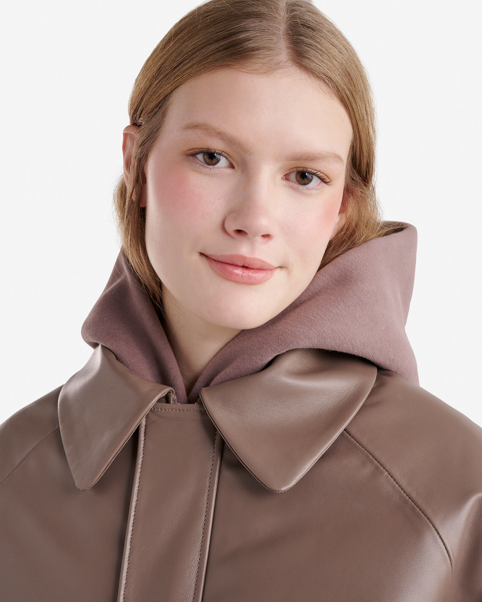 Leather Bubble Jacket