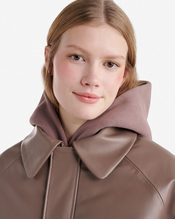 Blouson matelassé en cuir Blouson matelassé en cuir