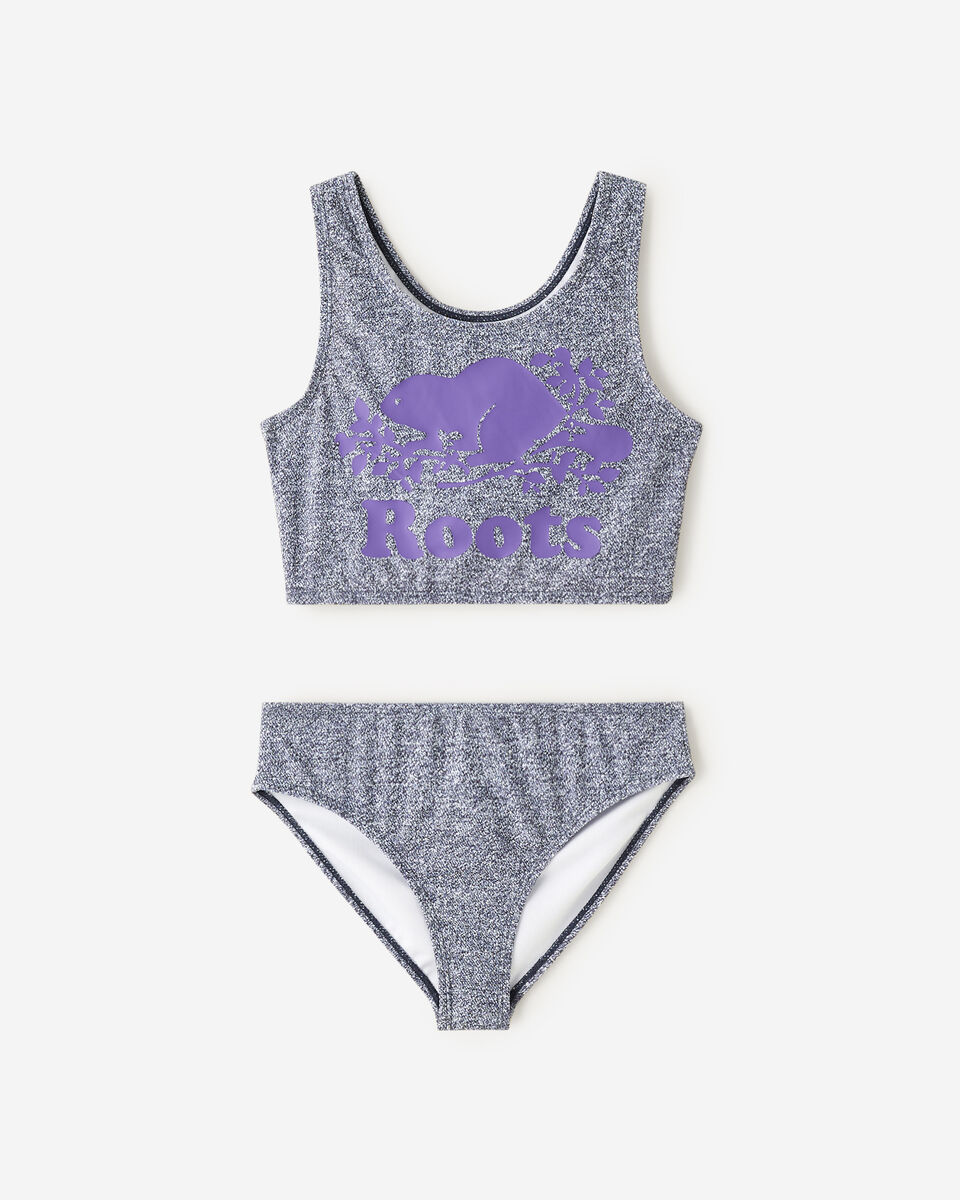 Roots Girls Cooper Two Piece Swimsuit. 1