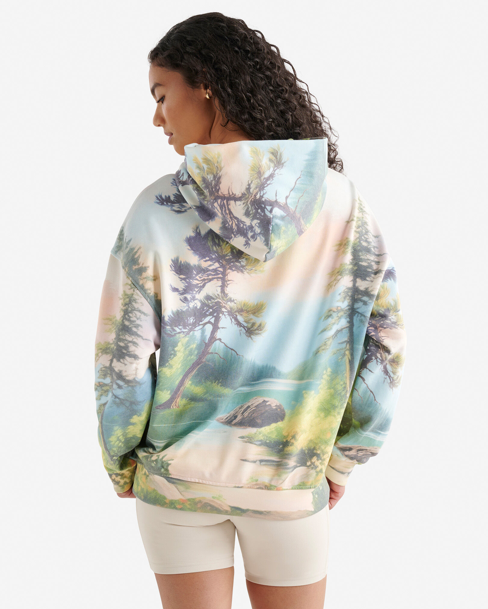 Beaver Canoe Landscape Hoodie