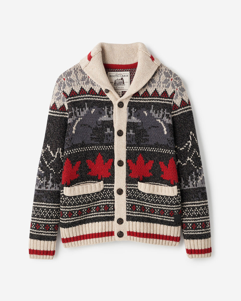 Cardigan-ch&acirc;le Cabane &agrave; motifs Fair Isle