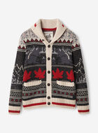 Cardigan-ch&acirc;le Cabane &agrave; motifs Fair Isle