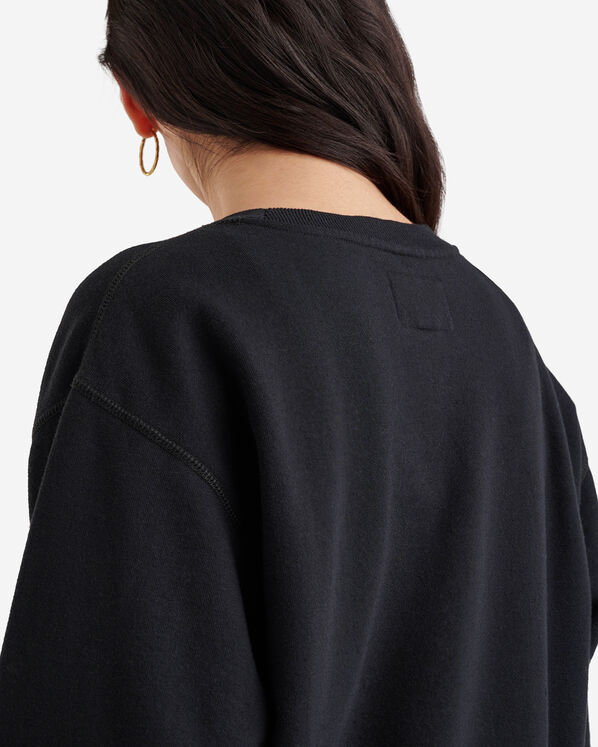 Chandail ample à col rond en molleton de coton bio Cooper