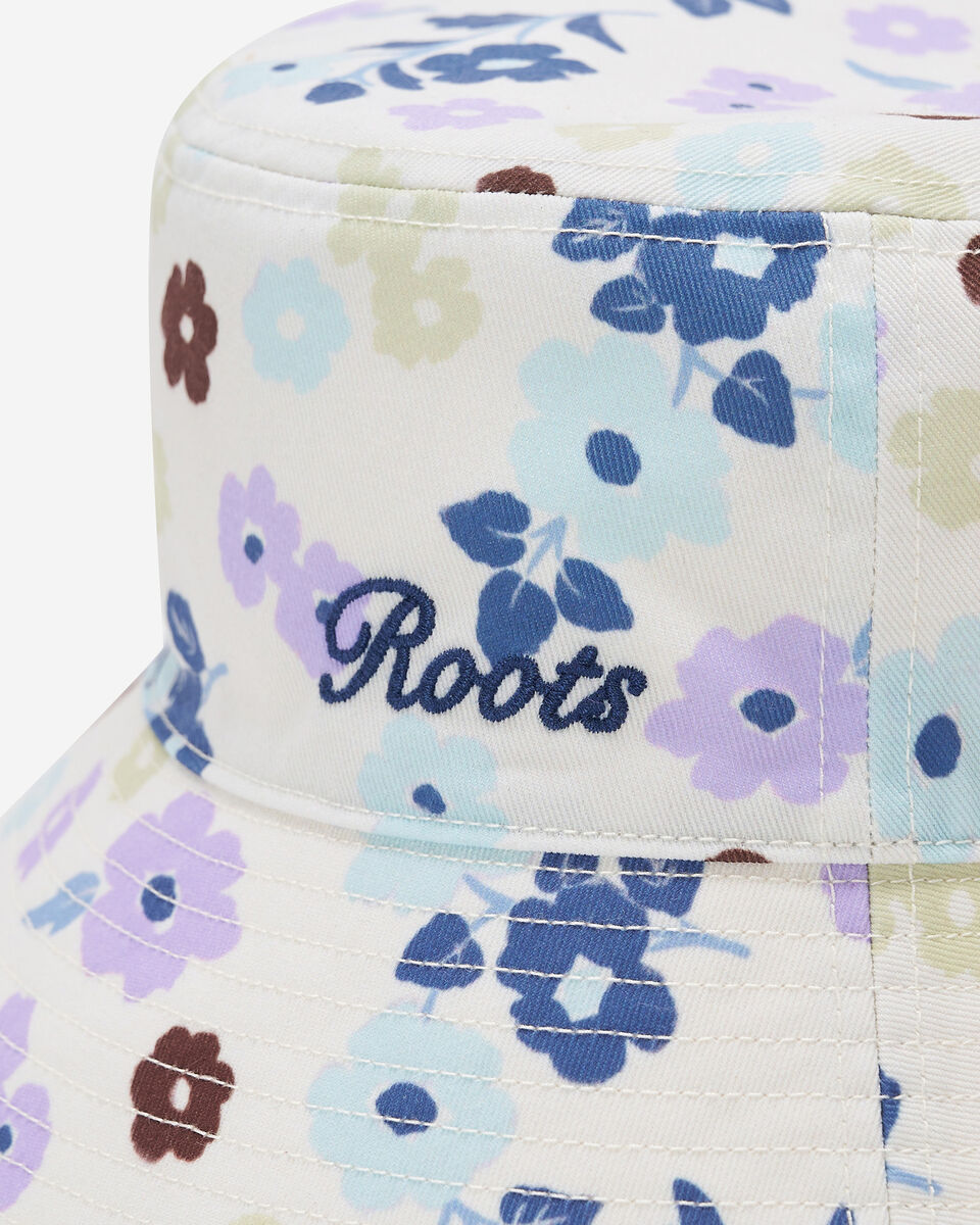 Chapeau style p&ecirc;cheur r&eacute;versible floral