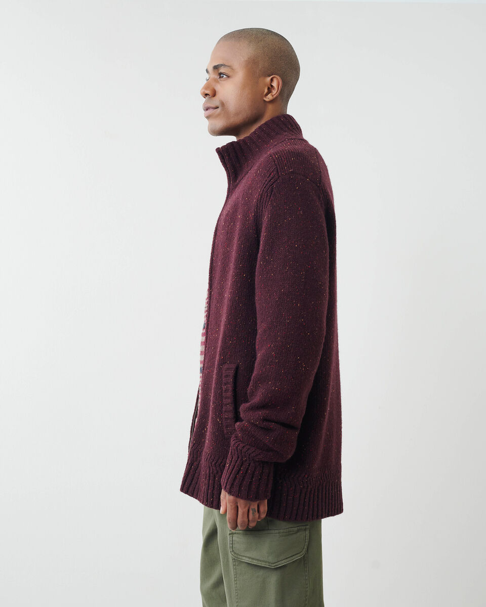 Blouson à glissière en laine