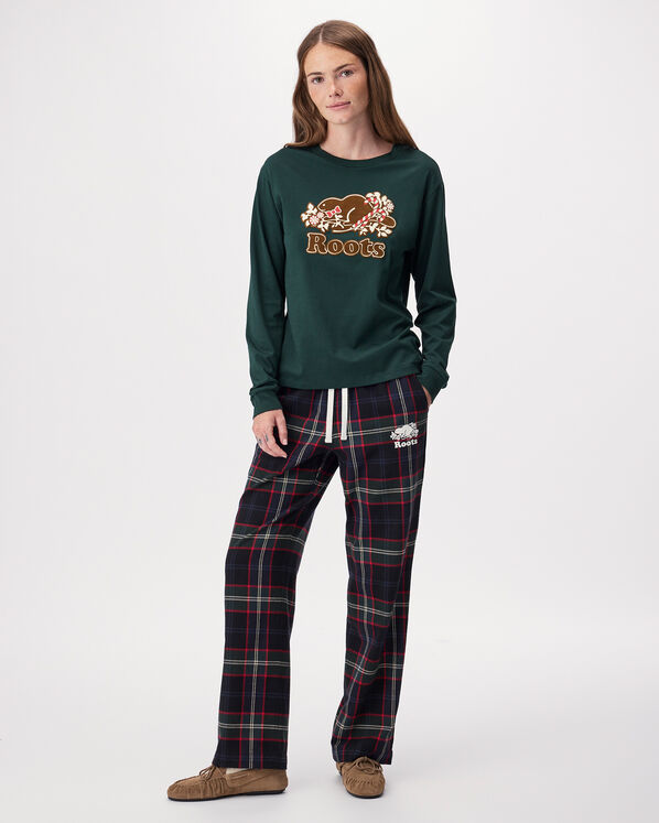 Womens Festive Cooper Long Sleeve T-Shirt