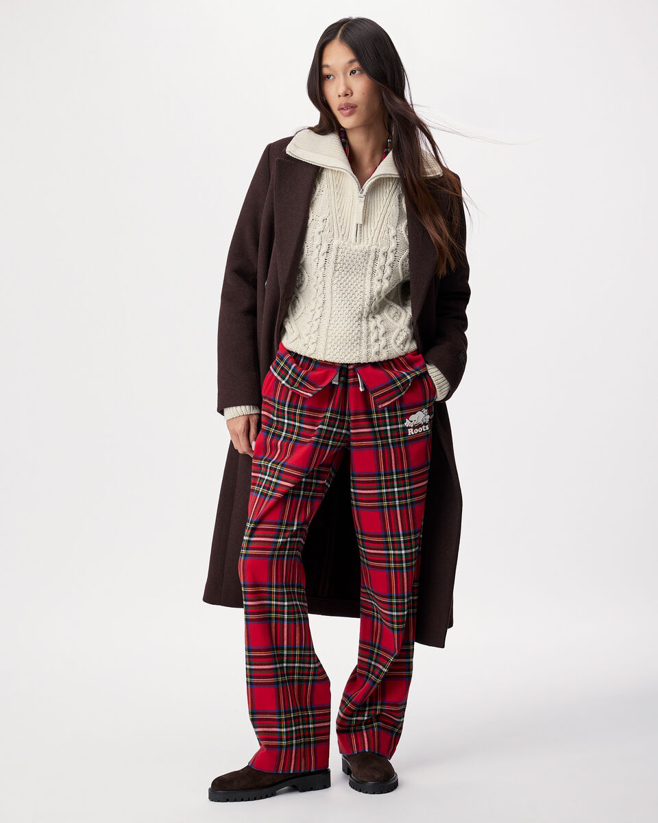 Pantalon de pyjama &agrave; carreaux pour femme