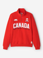 Chandail &agrave; glissi&egrave;re un quart Canada Roots