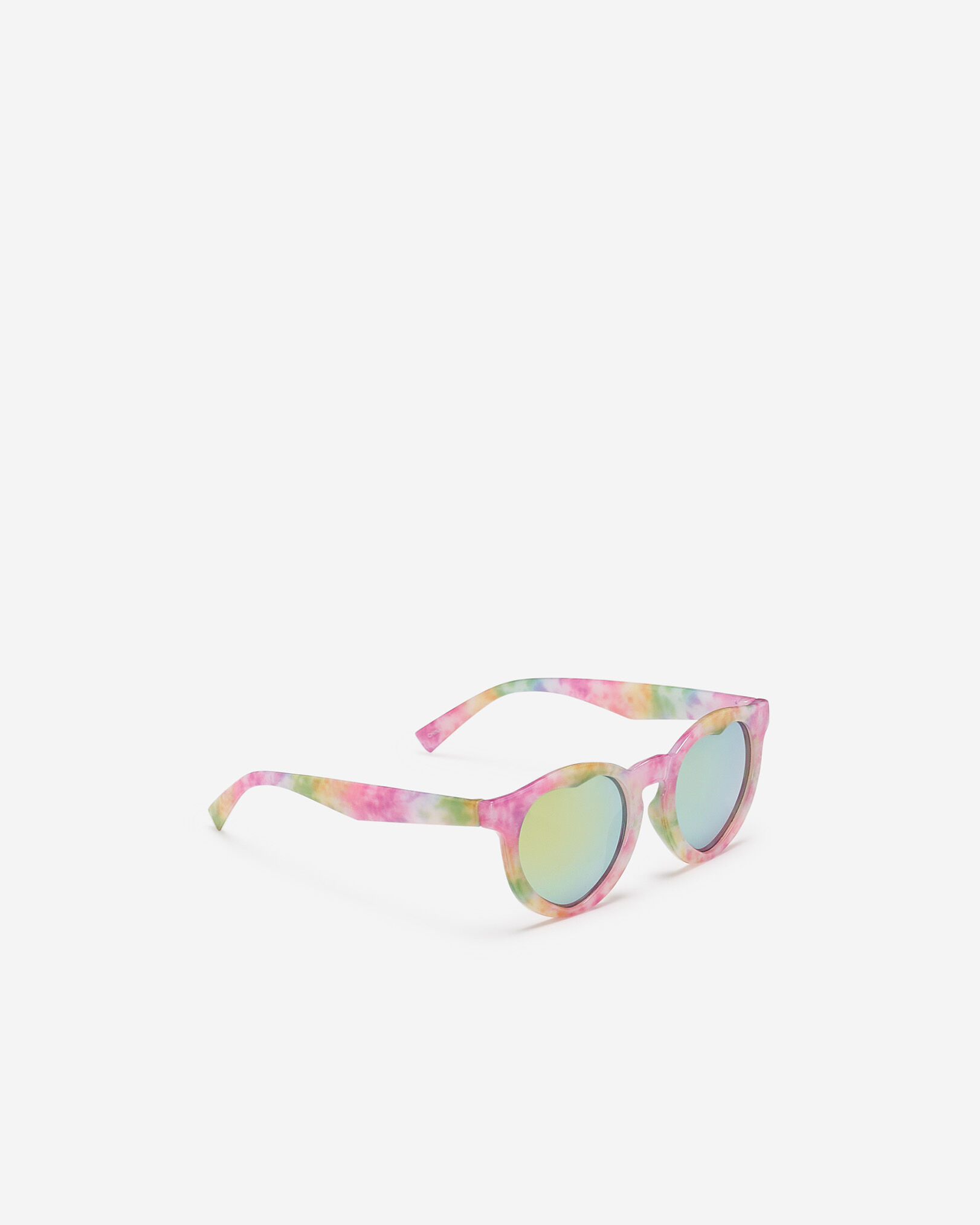 Kids Round Heart Tie Dye Sunglasses
