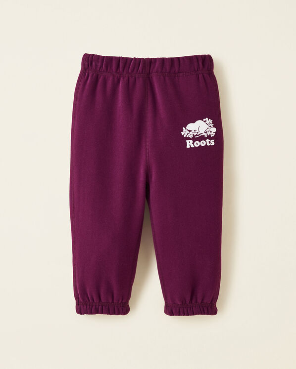 Pantalon original en molleton de coton bio Roots pour bébés