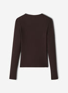 Roam Rib Fitted Long Sleeve Top