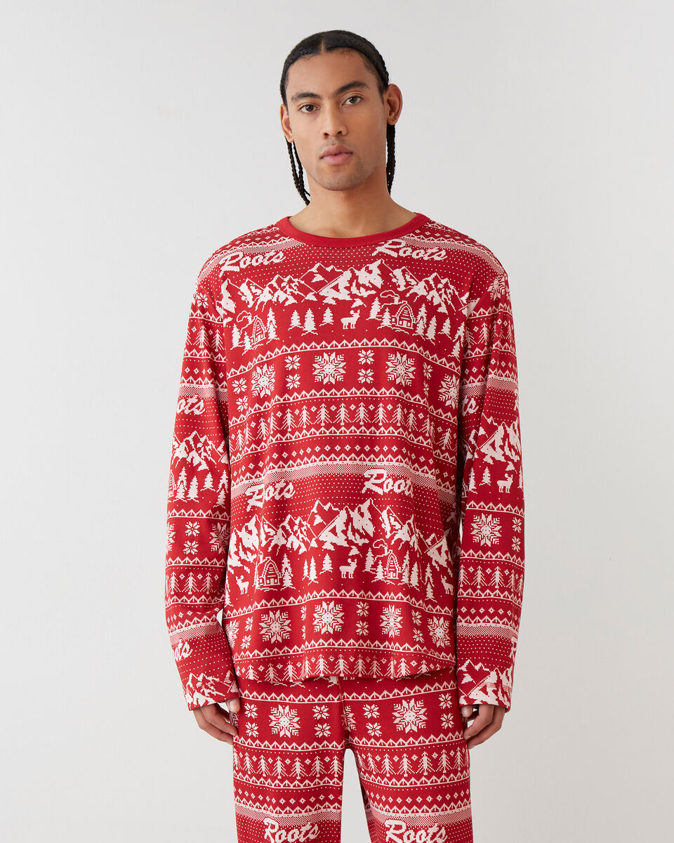 Mens Winter Wonderland Pajama Top