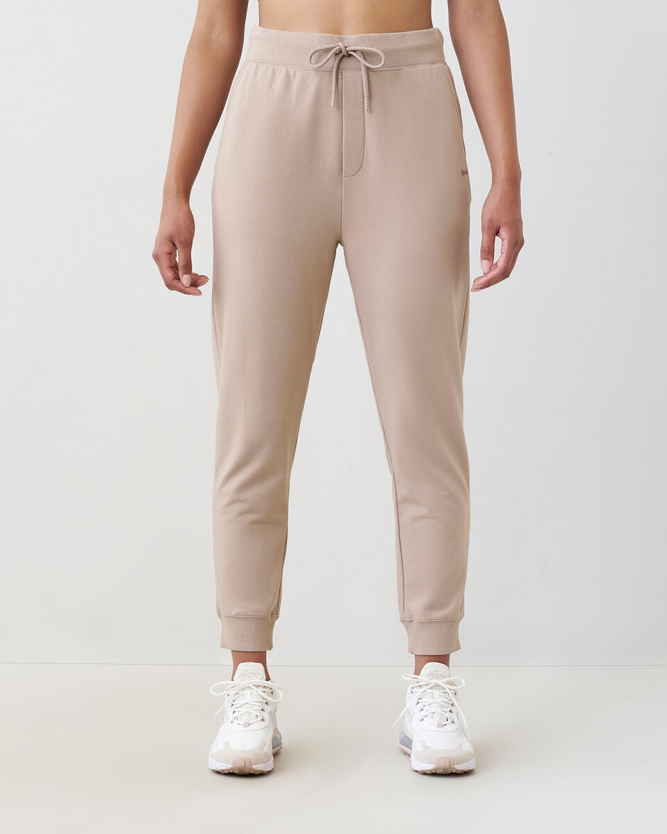 Pantalon en jersey bouclette et mélange modal