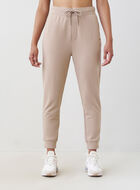 Pantalon en jersey bouclette et mélange modal
